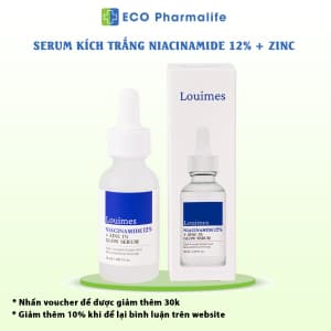 Serum kích trắng da mặt Hàn Quốc NIACINAMIDE 12% + ZINC