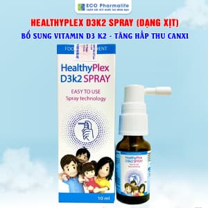 HealthyPlex D3K2 Spray (Dạng xịt) - Hỗ trợ tăng chiều cao