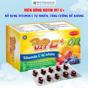 Viên uống Rutin Vit C+ - Bổ sung vitamin C tự nhiên