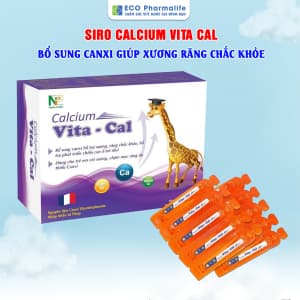Siro Calcium Vita Cal - Bổ sung canxi giúp xương răng chắc khỏe