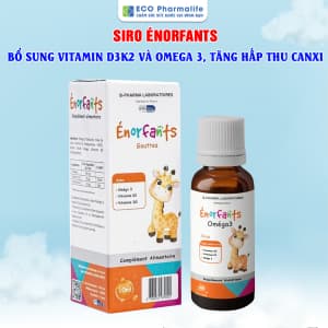 Siro Énorfants - Bổ sung vitamin D3, Vitamin K2 và Omega 3