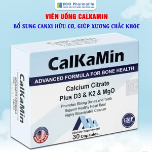 Viên uống Calkamin - Bổ sung canxi hữu cơ, giúp xương chắc khỏe