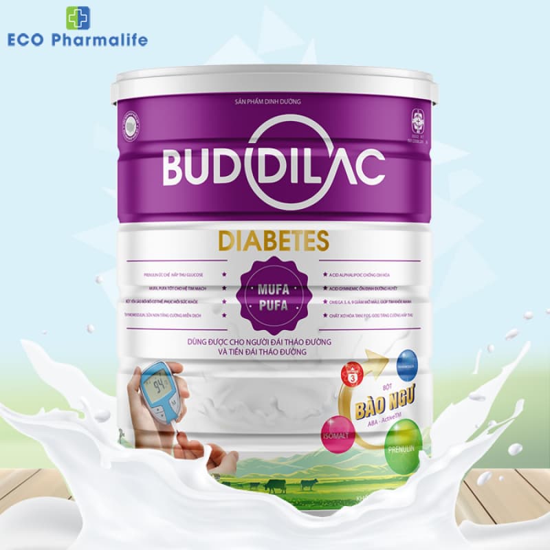 Sữa Buddilac Diabetes hộp 900g dành cho người tiểu đường