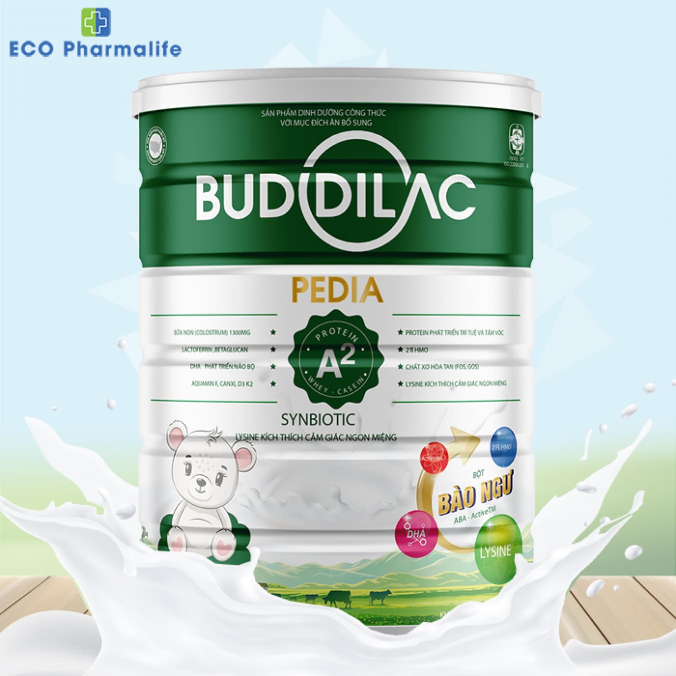 Sữa Buddilac Pedia hộp 900g giúp trẻ trên 1 tuổi phát triển toàn diện