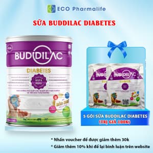 Sữa Buddilac Diabetes hộp 900g dành cho người tiểu đường