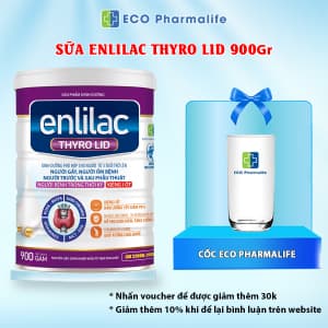 Enlilac Thyro LID 900g - Sữa dành cho người bị cường giáp, kiêng Iot