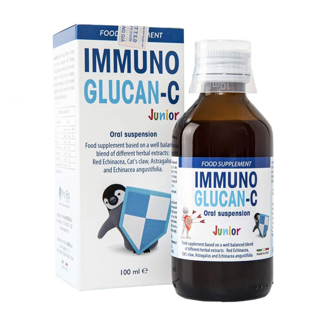 Siro Immuno Glucan C lọ 100ml - Bổ sung vitamin C, tăng cường đề kháng