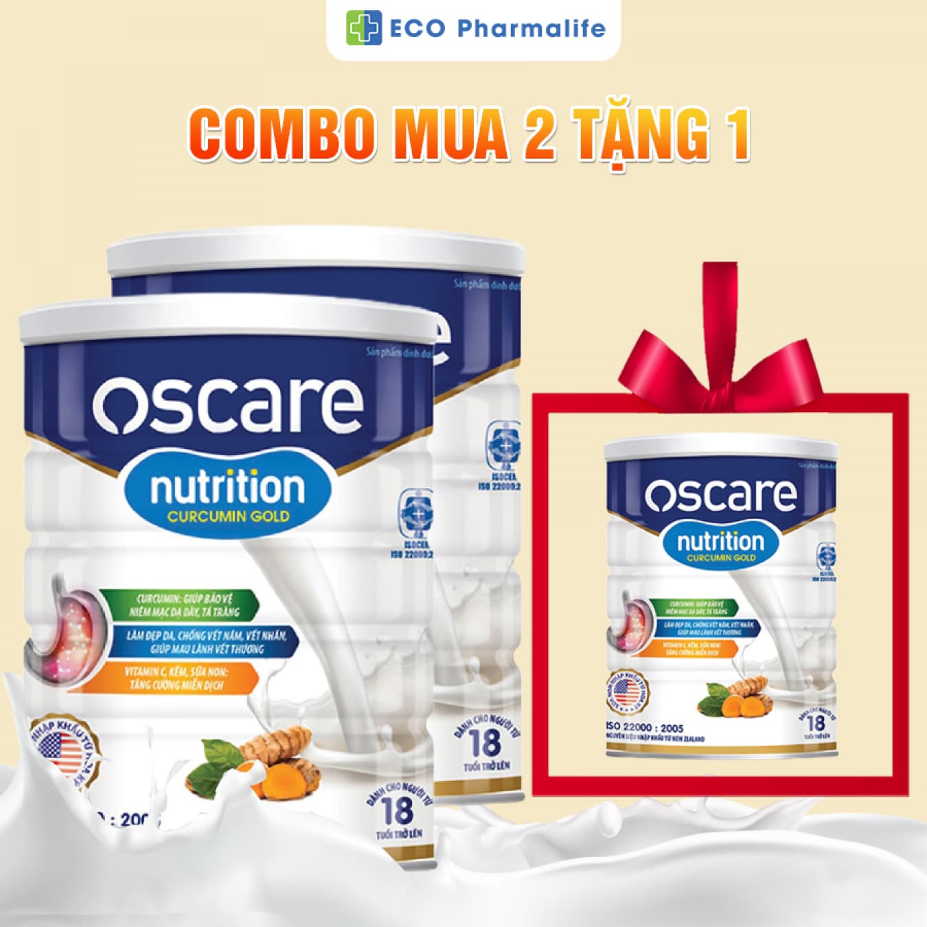 Sữa Oscare Nutrition Curcumin Gold