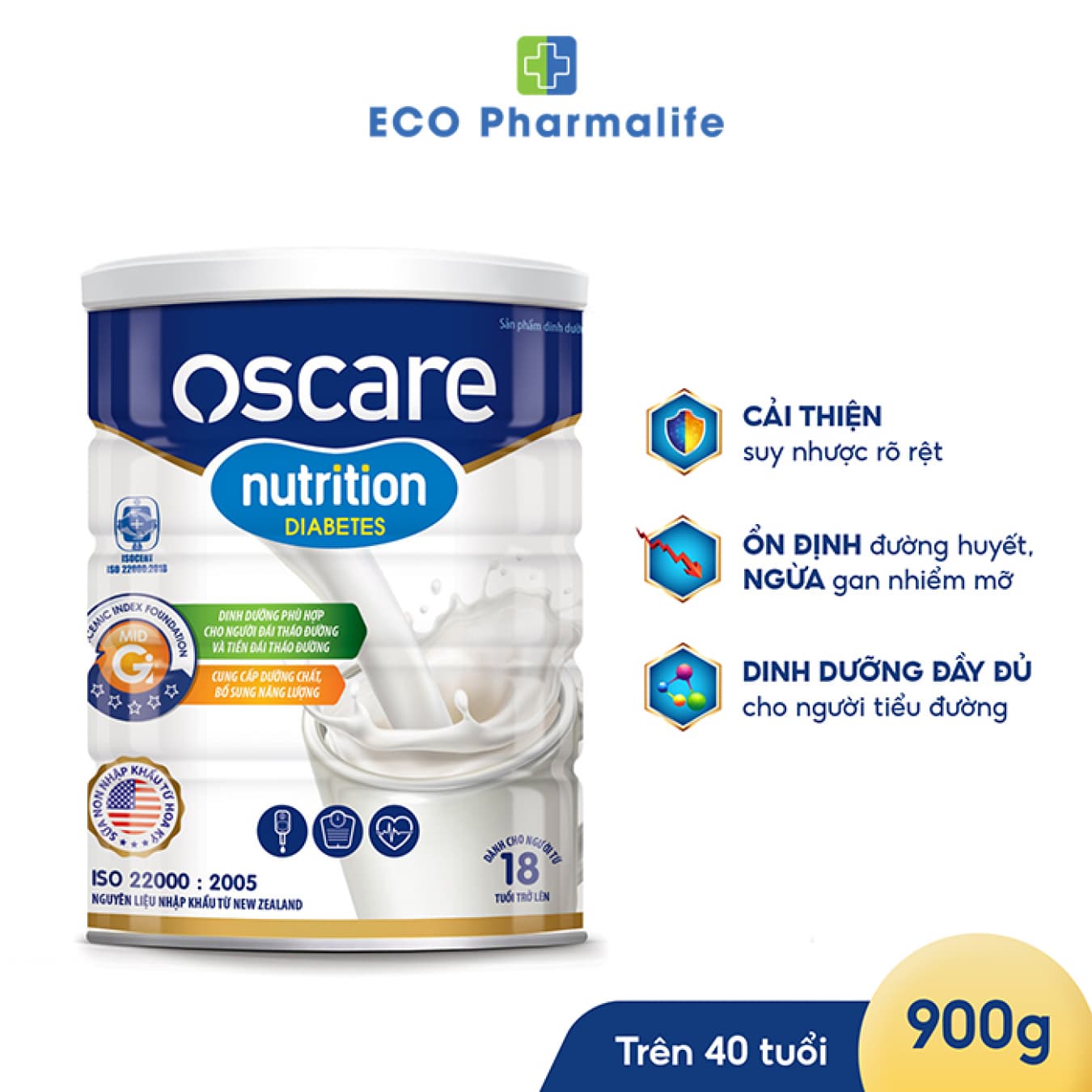 Sữa Oscare Nutrition Diabetes