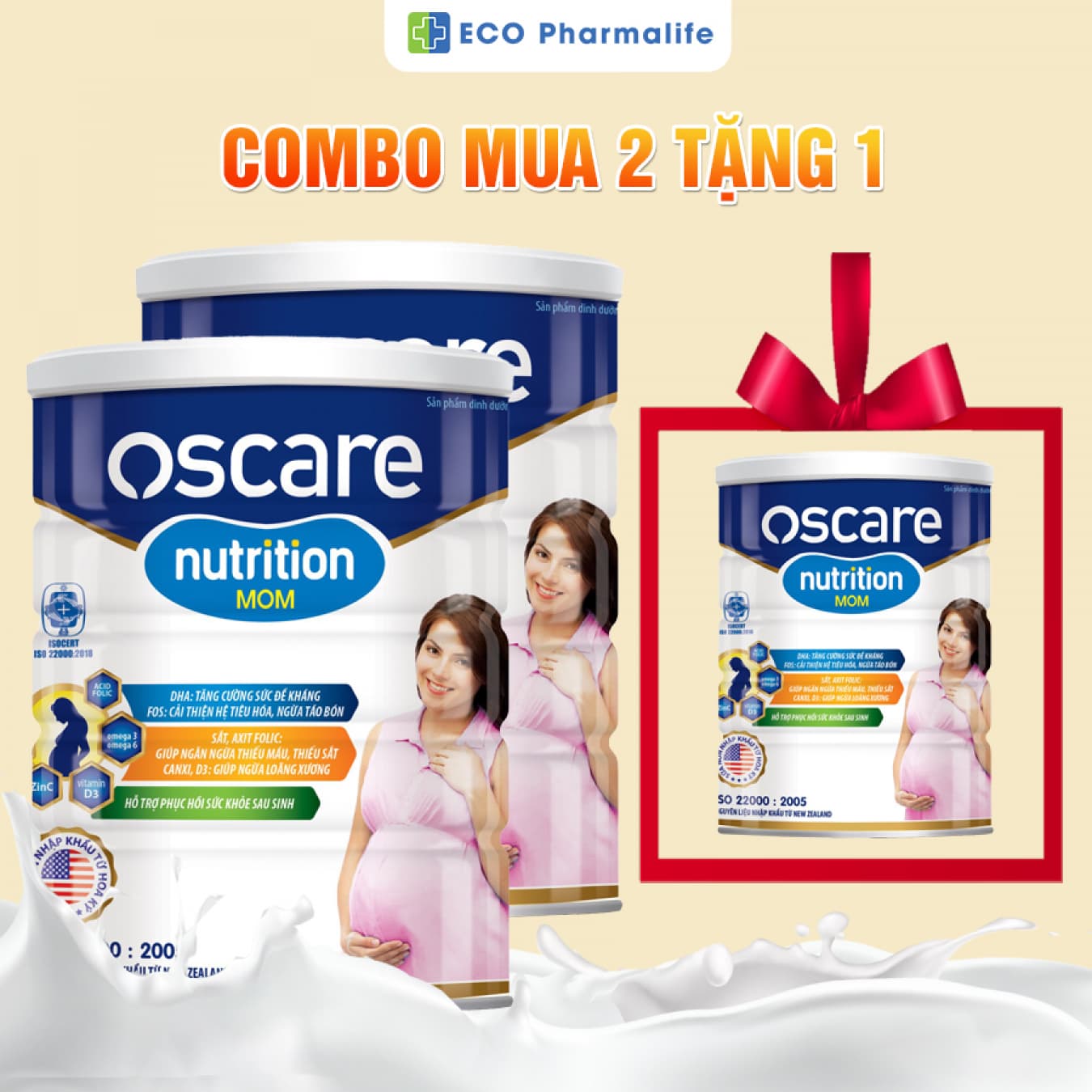 Sữa Oscare Nutrition Mom - Sữa tốt cho phụ nữ mang thai và cho con bú
