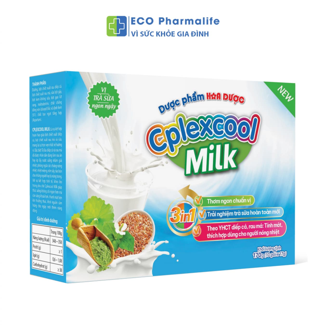 Cplexcool Milk - thức uống giải nhiệt cơ thể đặc biệt.
