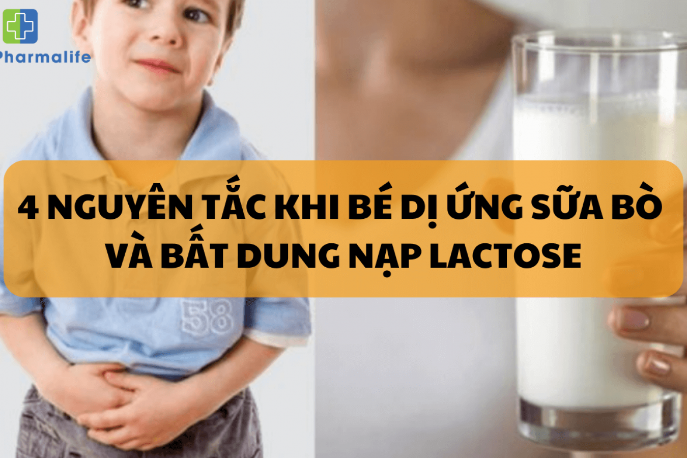 4 nguyên tắc vàng khi bé dị ứng đạm sữa bò và bất dung nạp Lactose