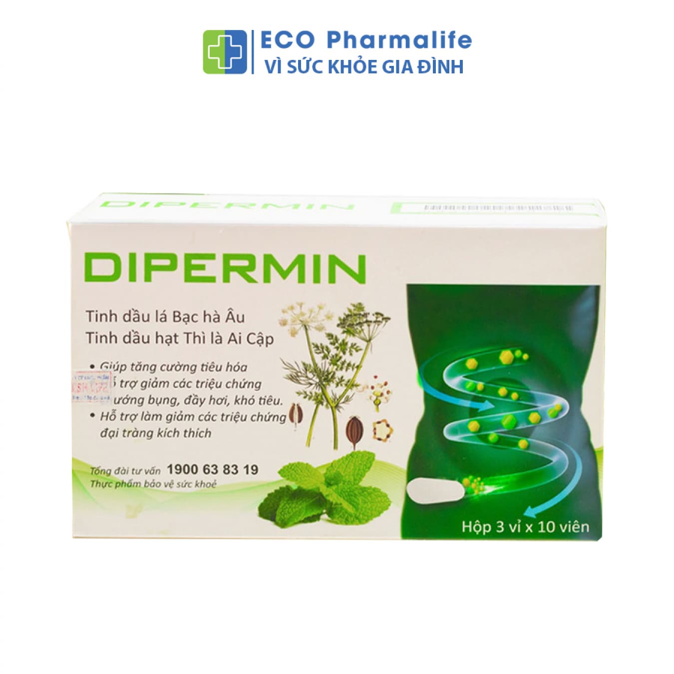 Dipermin hộp 30 viên - Hỗ trợ giảm viêm đại tràng