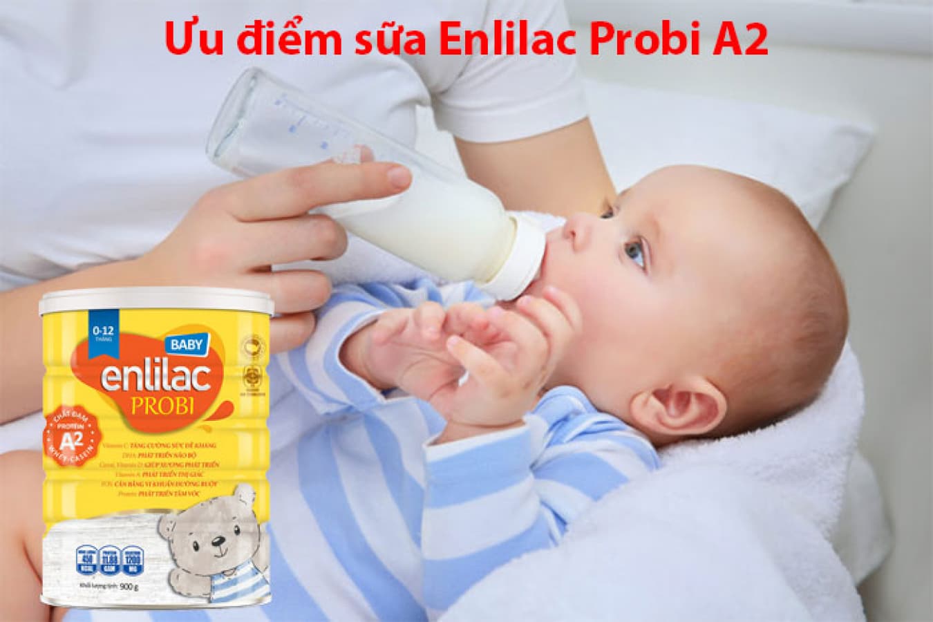 Enlilac Probi A2 Baby dòng sữa ăn dặm cho bé phát triển toàn diện