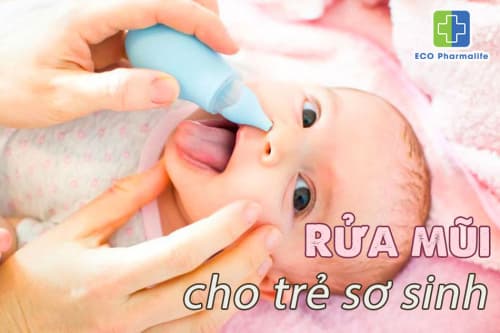 Nắm vững 4 cách rửa mũi cho trẻ sơ sinh an toàn nhất