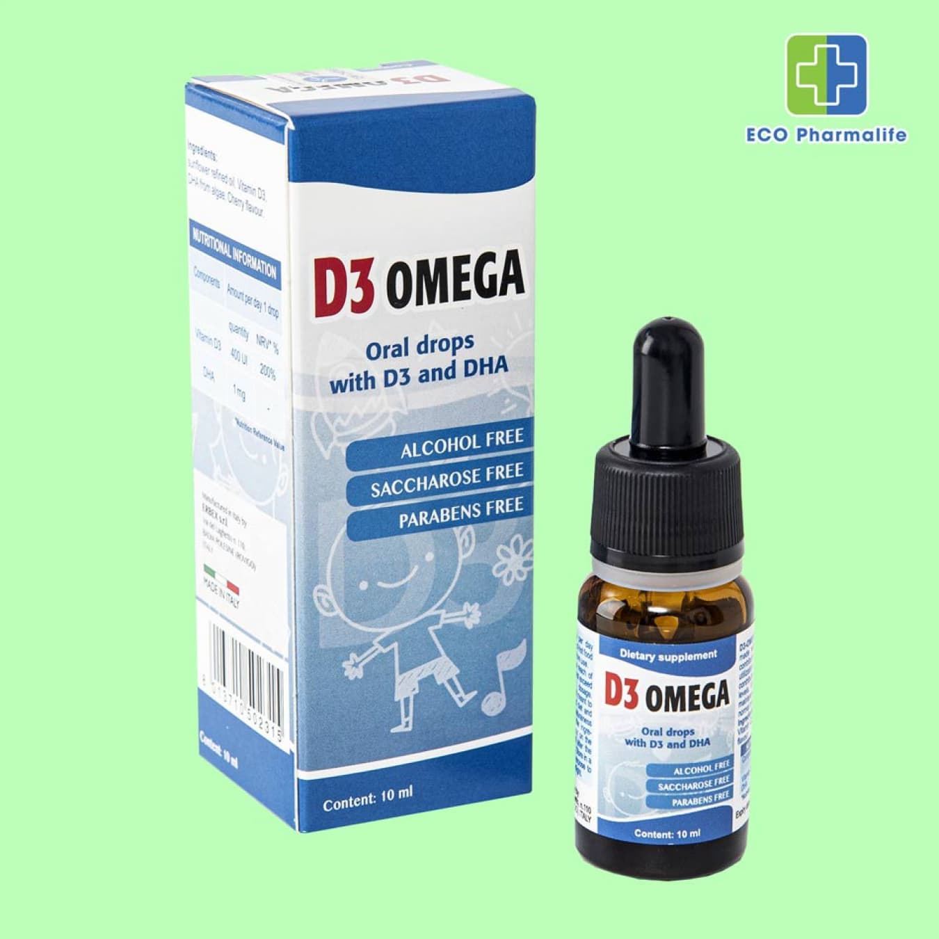 Siro vitamin d3 omega 10ml