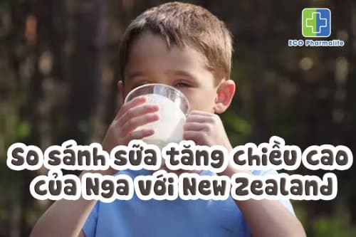 So sánh sữa tăng chiều cao của Nga với New Zealand