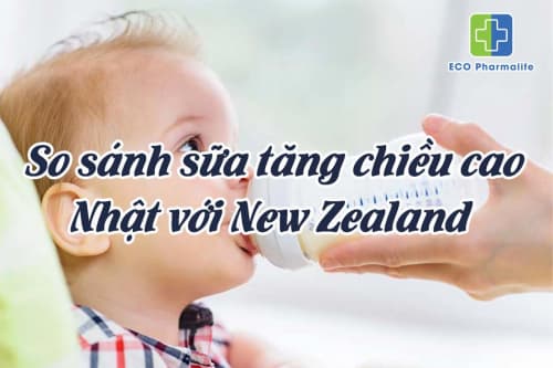 So sánh sữa tăng chiều cao của Nhật với New Zealand