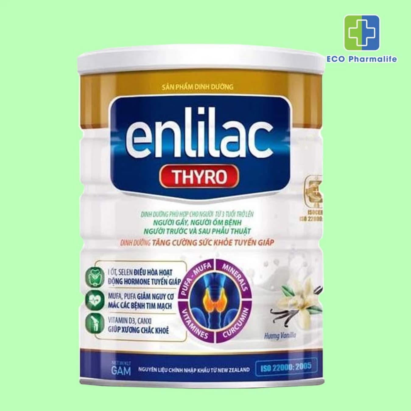 Sữa bột Enlilac Thyro 400g - Sữa cho bệnh nhân tuyến giáp