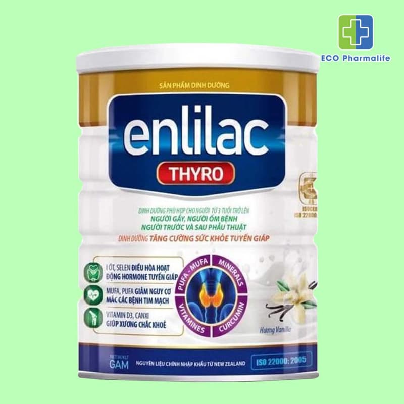 Sữa bột Enlilac Thyro 400g - Sữa cho bệnh nhân tuyến giáp