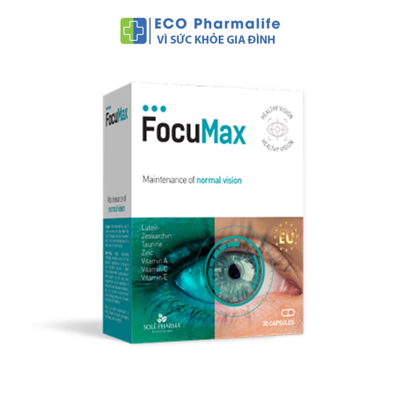 Viên uống bổ mắt FocuMax - Tăng cường thị lực, giảm mỏi mắt