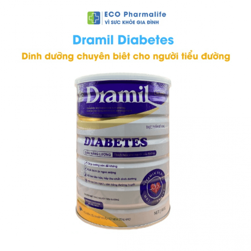 Sữa bột cho người tiểu đường Dramil Diabetes