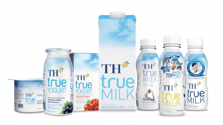 Thuong hieu TH True Milk